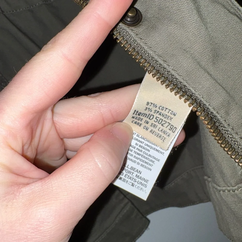 L.L. Bean olive green utility jacket - Picture 4 of 5